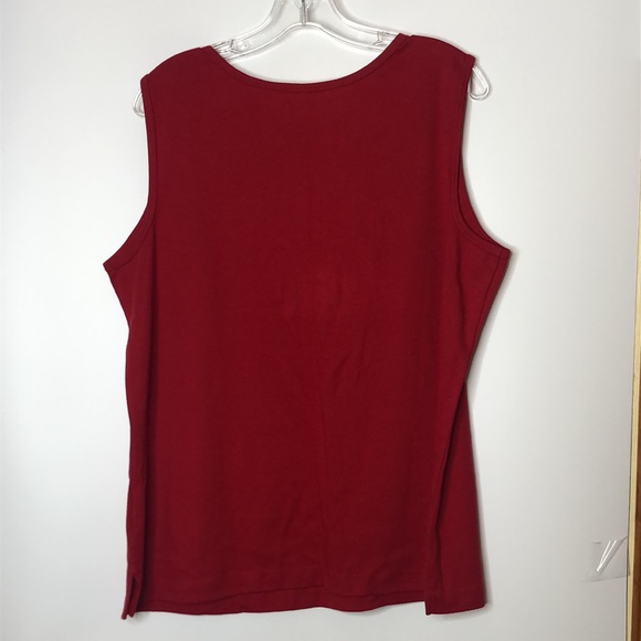 NWT Hasting & Smith Women's Red Sleeveless Stretch Top 1X PLUS SIZE New with Tag - Picture 7 of 7
